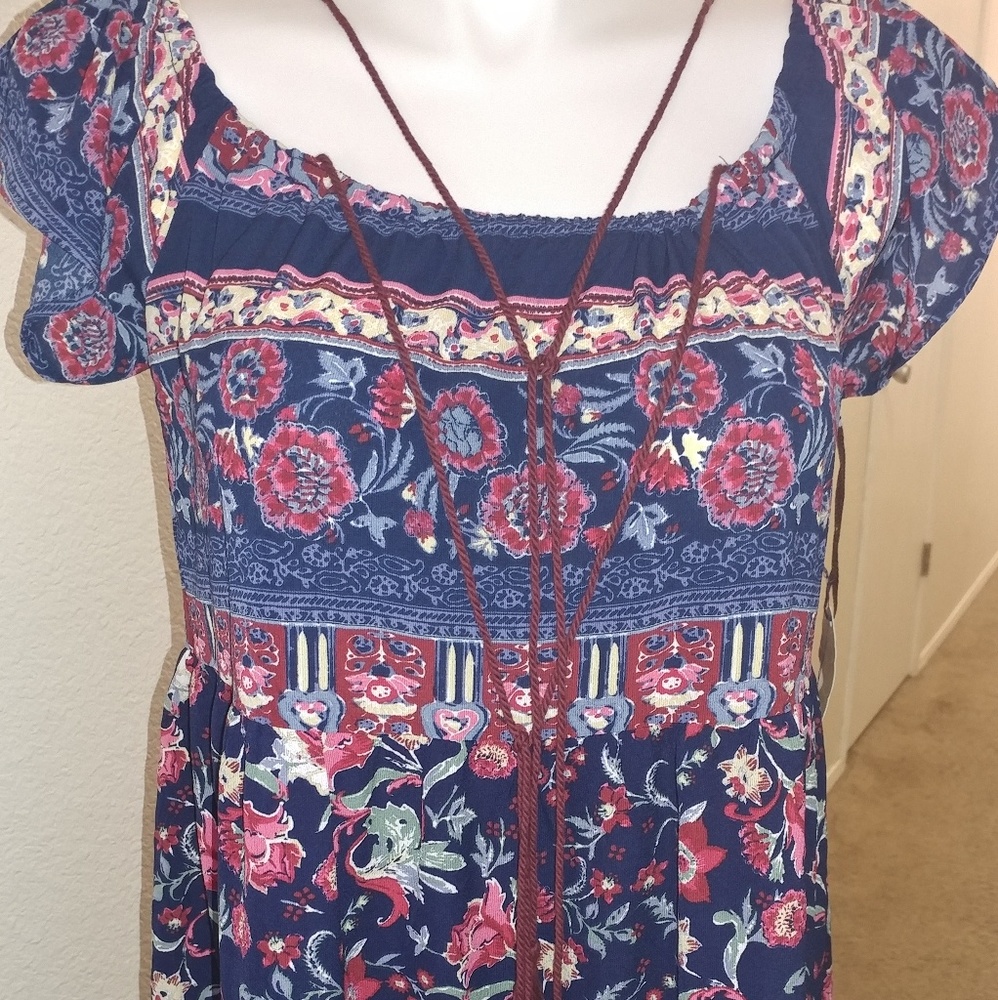 Knee length printed dress